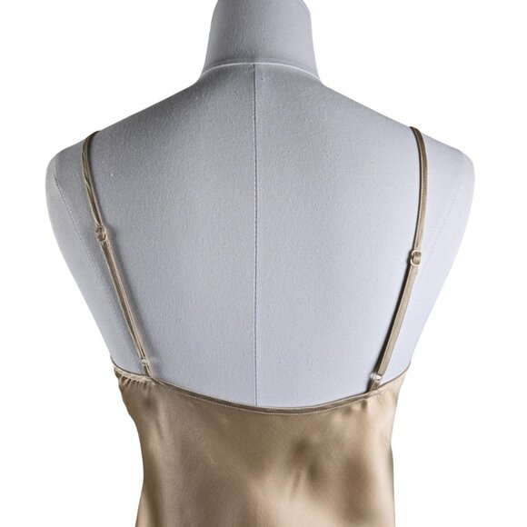 Natori M Pure Silk Slip Dress Teddy Chemise Nightgown Bias Cut EUC - Picture 3 of 11